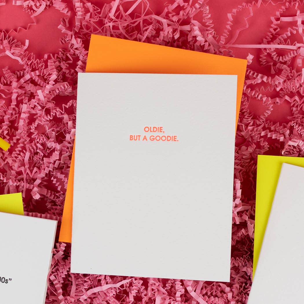 Chez Gagné - Oldie But a Goodie - Friendship Birthday - Letterpress Card