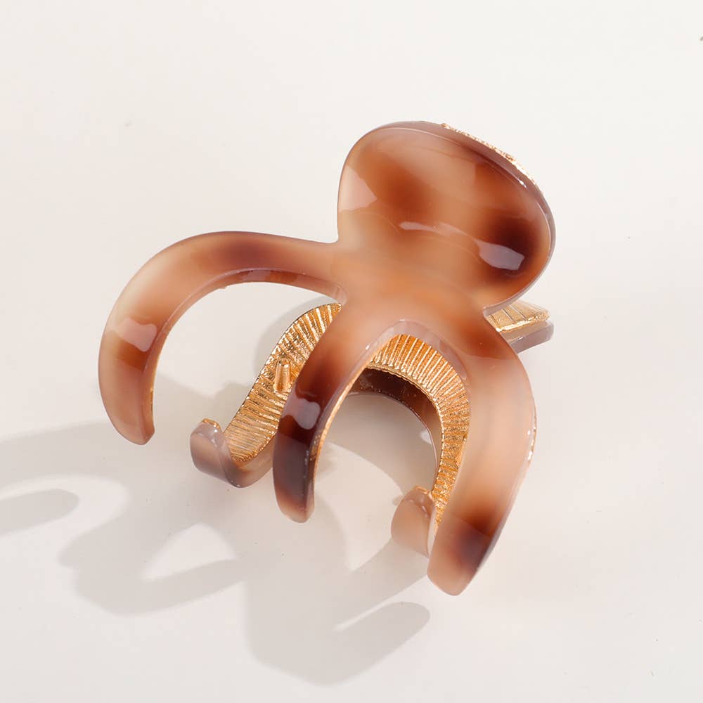 Small Octopus Metal Claw Clip