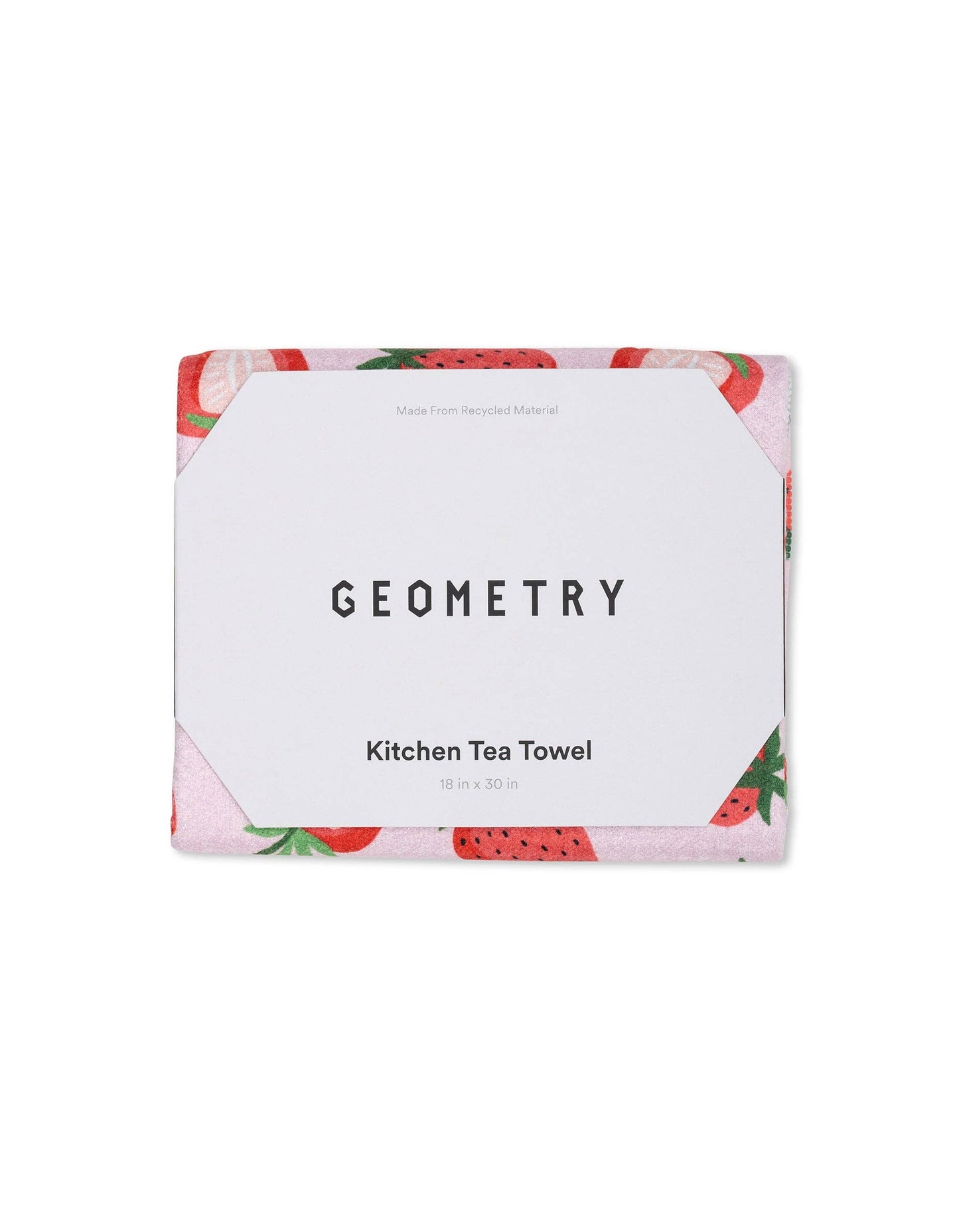 Geometry Sweet Strawberry Kitchen Tea Towel