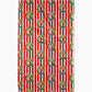 Geometry Red Wreaths Tea Towel