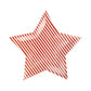 Red Striped Star Paper Plates