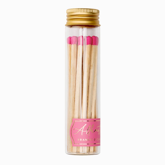 Tall Glass Match Jar