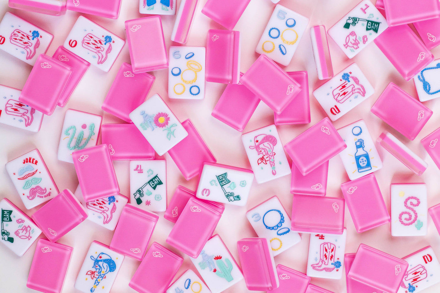 Miss Cowgirl Mahjong Set