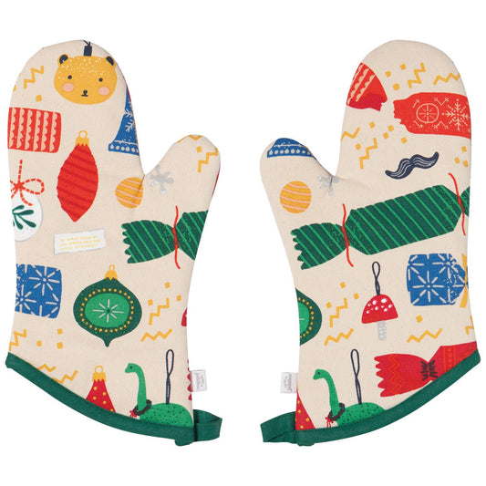 Christmas Charms Oven Mitts