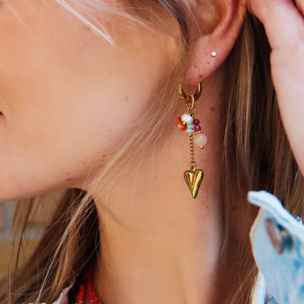 Heart Dangle Earrings