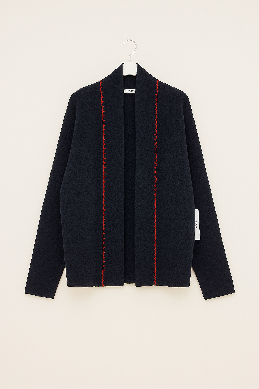 Flat White Signature Dalmatian Cardigan