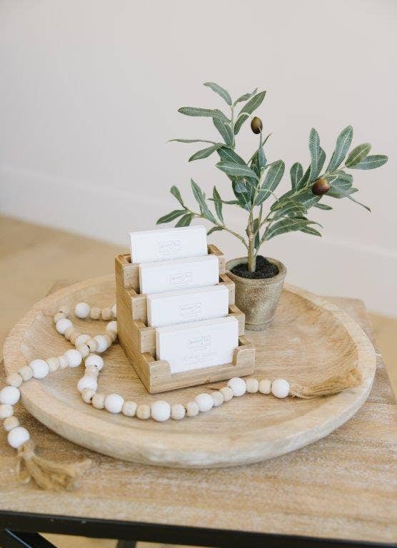 Mini Wood Card Holder