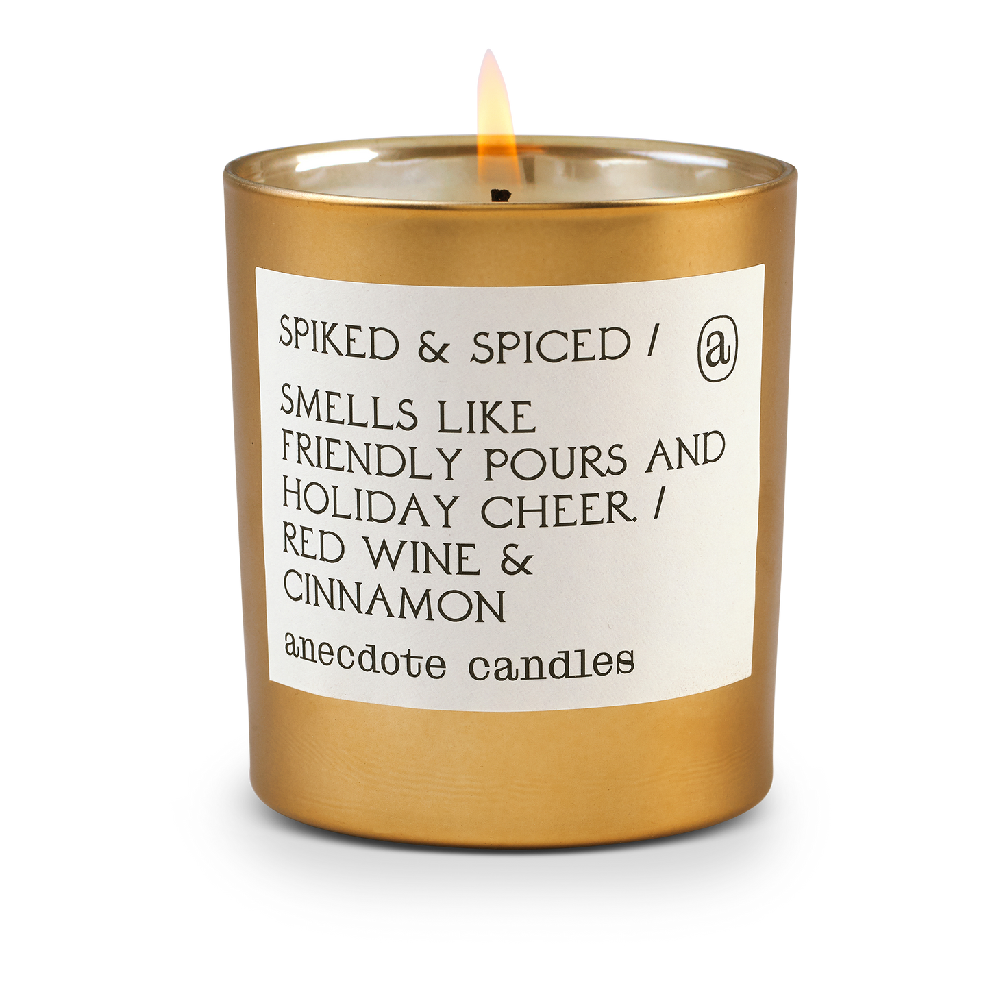 Spiked & Spiced (Red Wine & Cinnamon) Gold Tumbler Candle