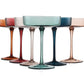 Tonal Ribbed Coupe Glassware Set