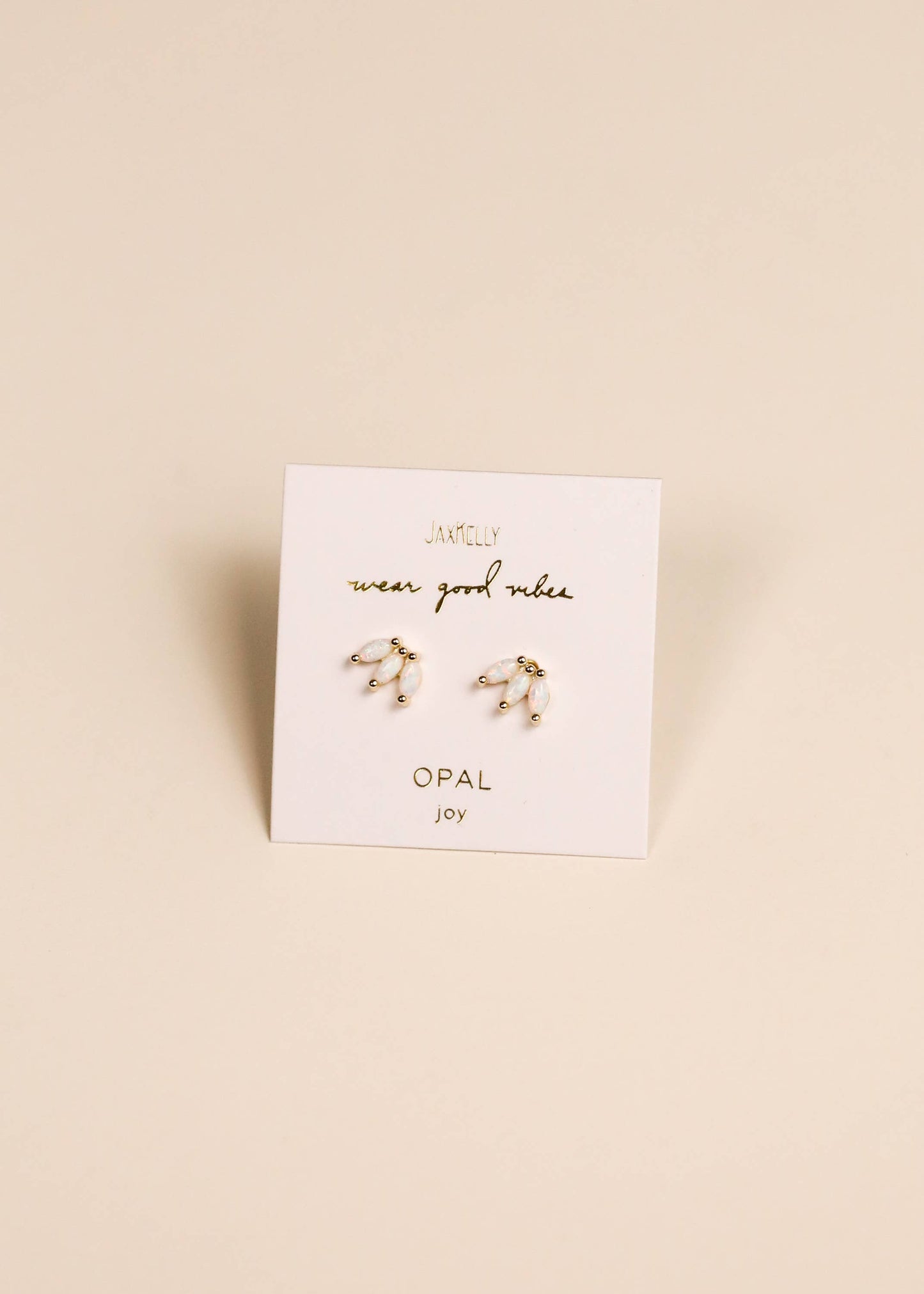 Opal Crown Studs