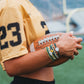Game Day" Green & Yellow Hair Tie Bracelets
