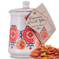 Dried Whole Hot Chili Peppers Ceramic Jar