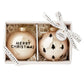 Merry Christmas + Tree Glass Ornament Ser