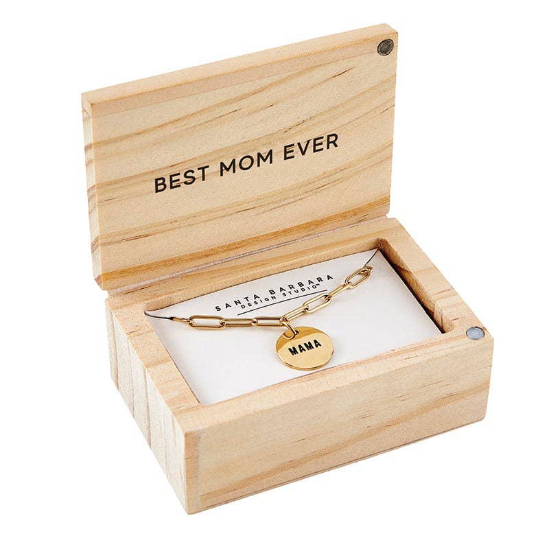 Boxed Mama Link Necklace