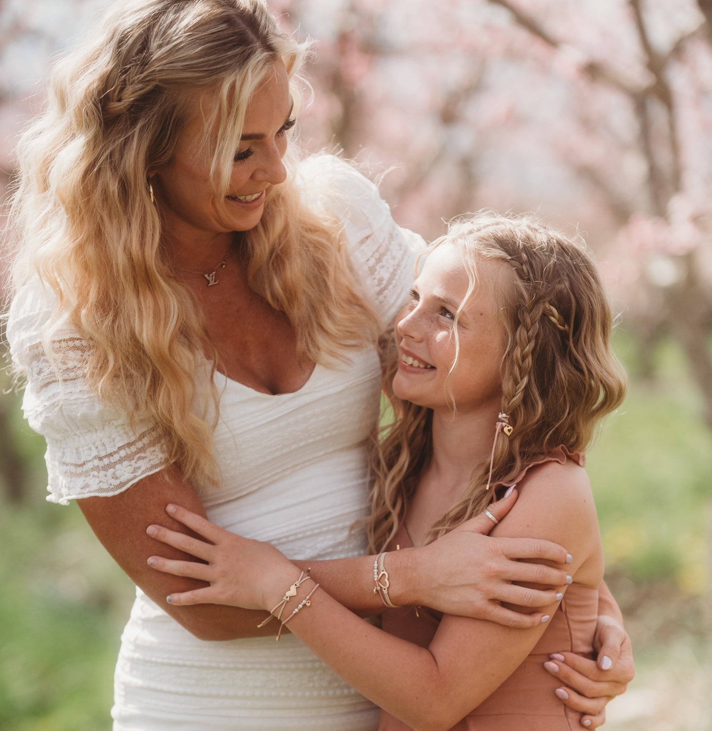 "Mother / Daughter" Hair Tie Bracelets