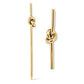 Gold Knot Cocktail Pick