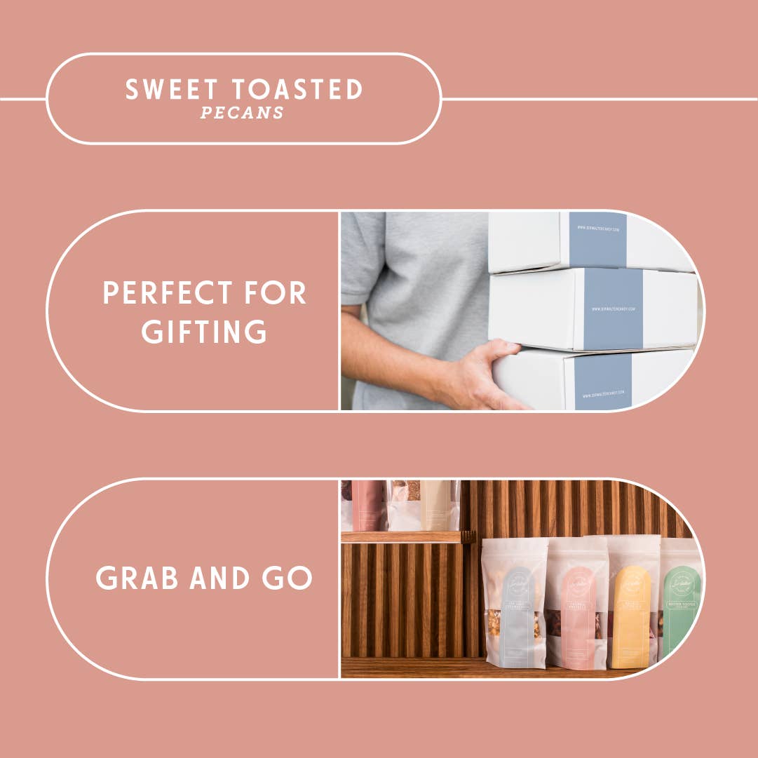 Artisanal Caramelized Sweet Toasted Pecans