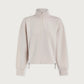 Sian Cropped Half-Zip Sweat
