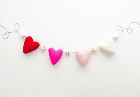 Big Valentine Heart Garland