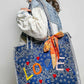 Quilted Paisley LOVE Tote Bag
