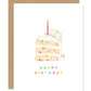 Birthday Cake Happy Birthday Card