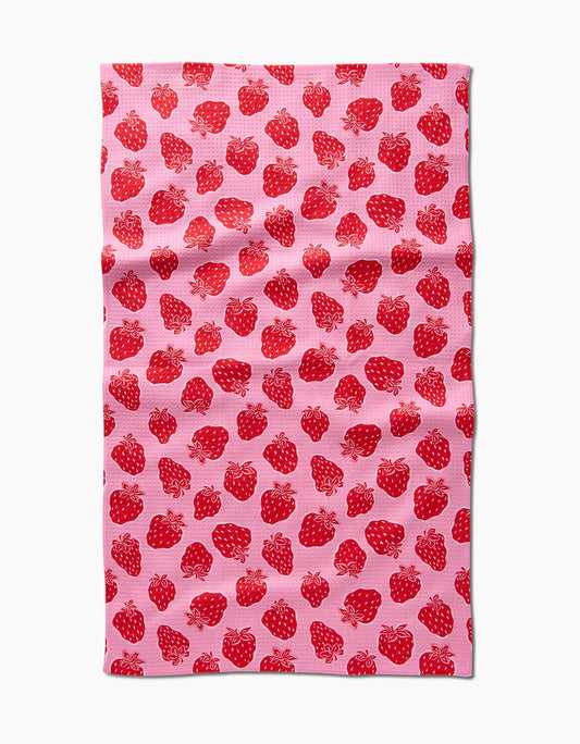 Geometry Strawberry Fields Tea Towel