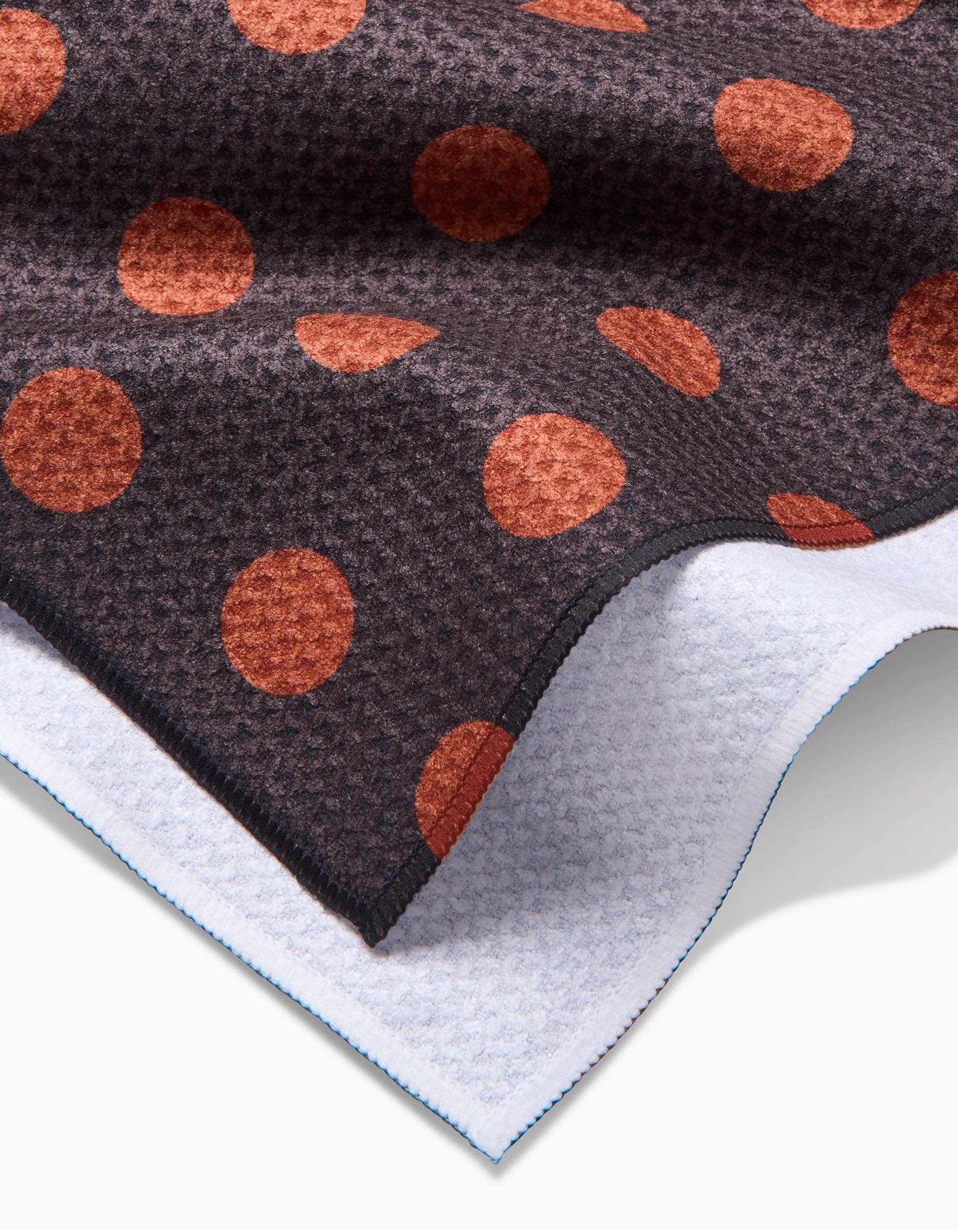 Geometry Cocoa Dots Tea Towel