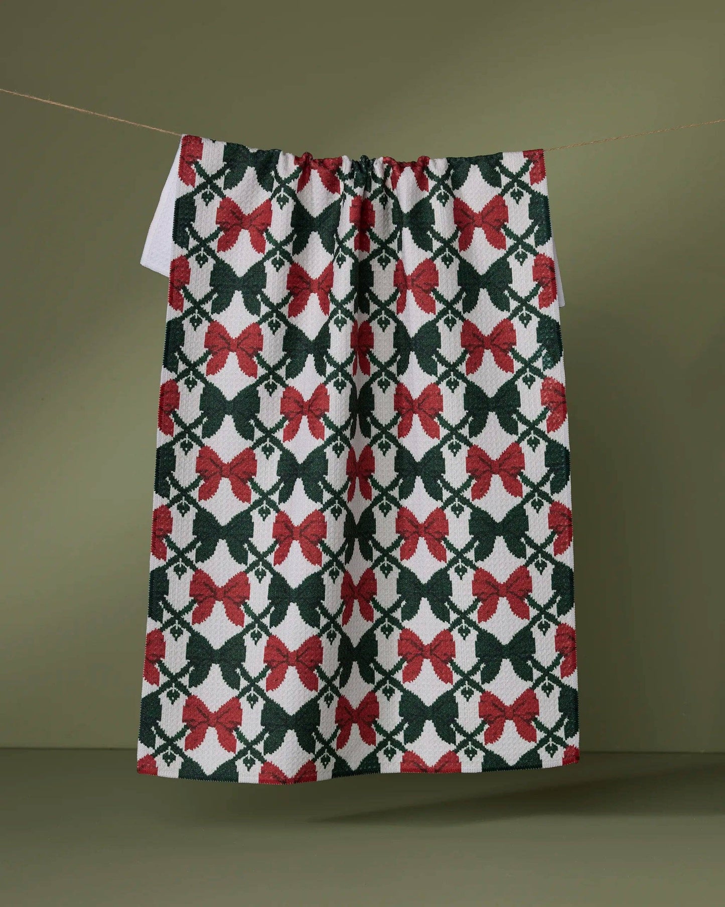 Geometry Tied Tea Towel