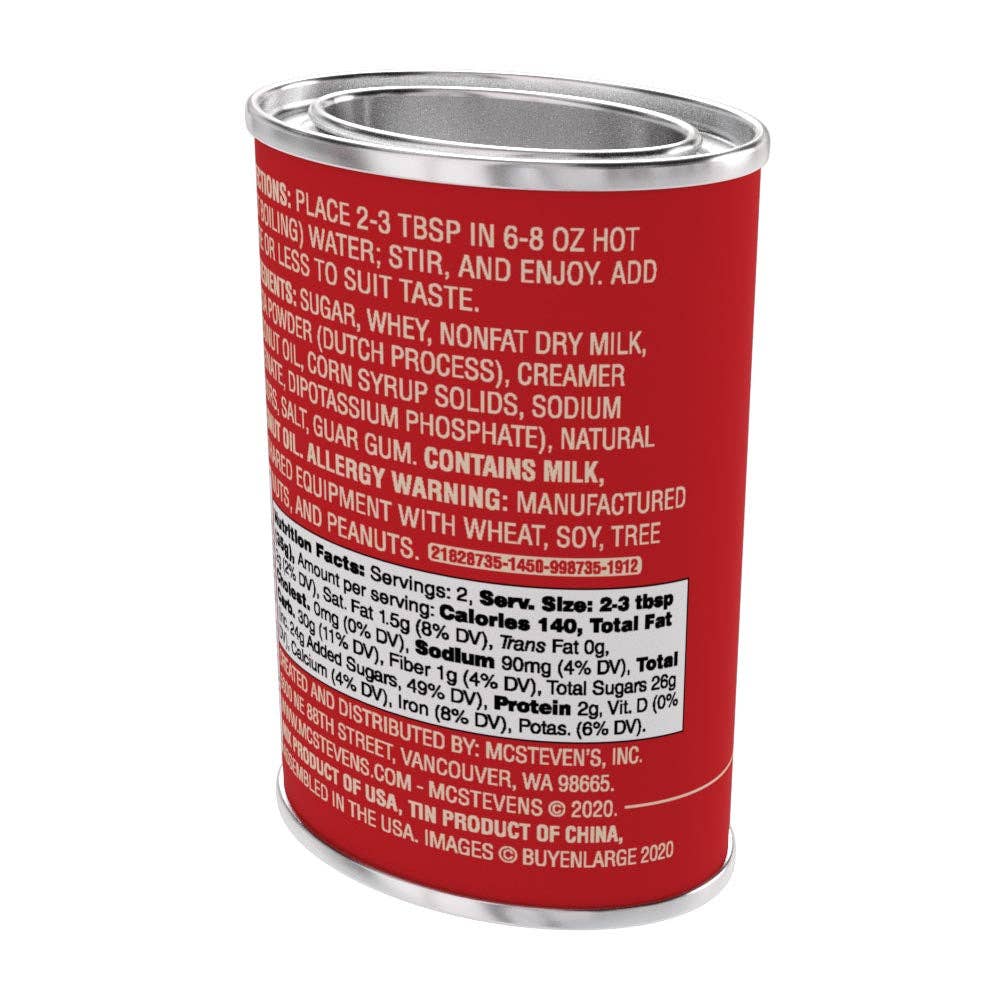 Vintage Santa's Favorite Peppermint Cocoa Tin