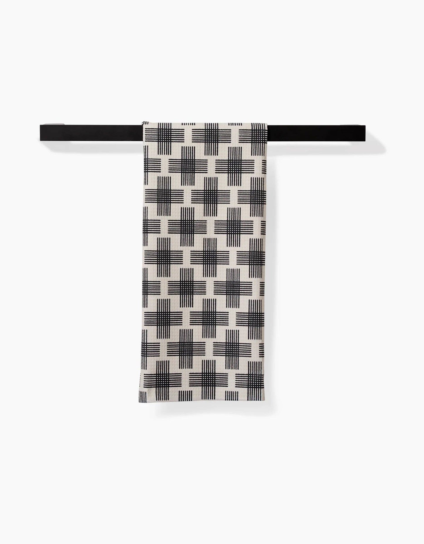 Geometry Cross Hatch Tea Towel