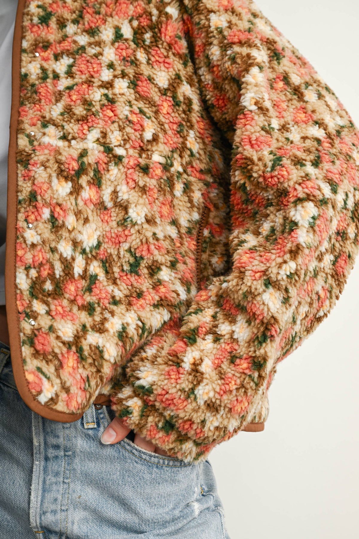 Ditsy Floral Sherpa Fleece