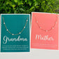 Adjustable  Pearl Necklace & Stationery Card