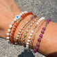 Ruby Gemstone Stacking Bracelet