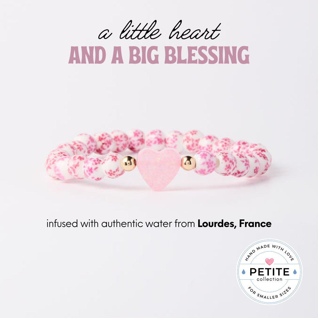 Holy Water Heart Blue Porcelain Bracelet