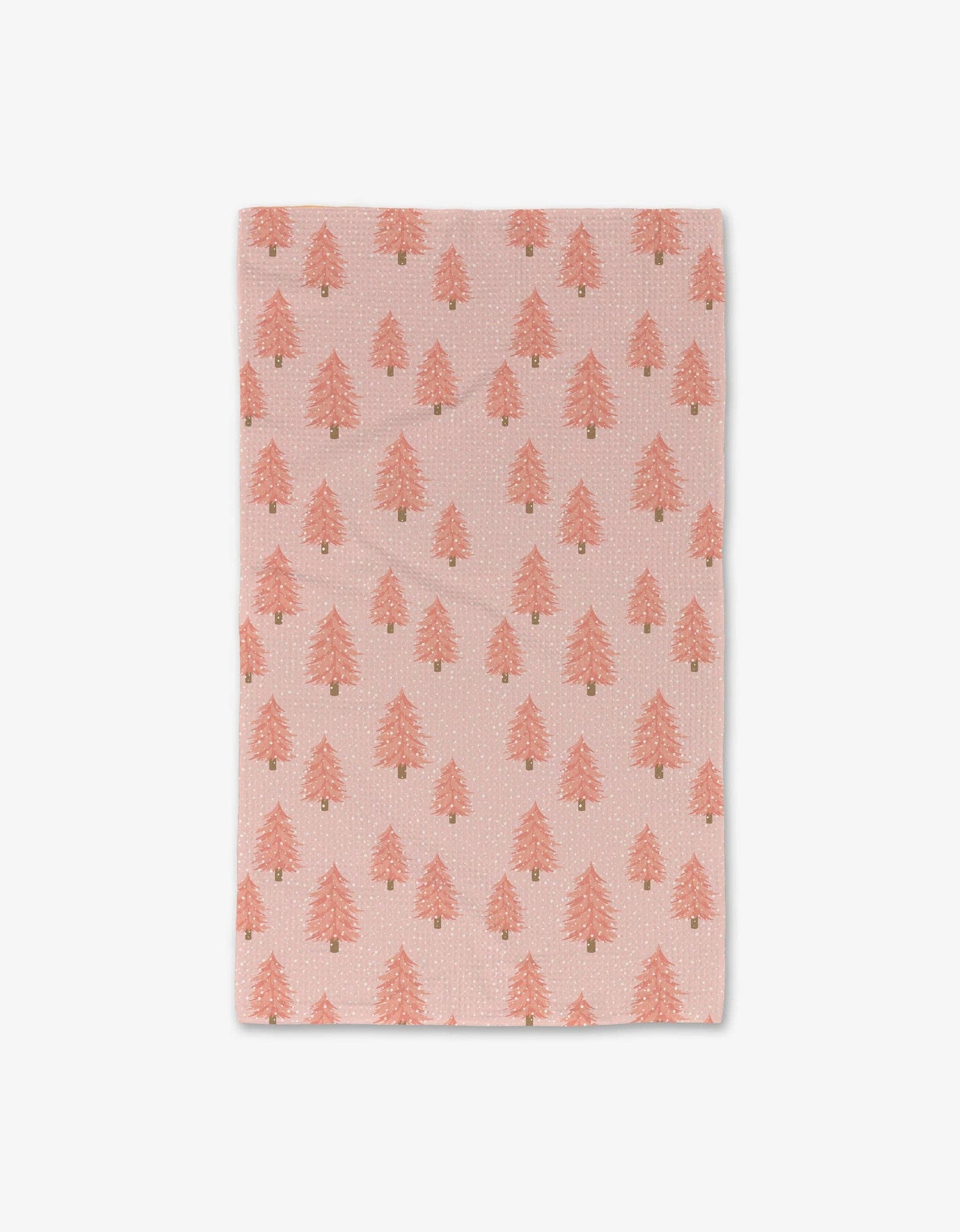 Geometry Pink Christmas Luxe Hand Towel