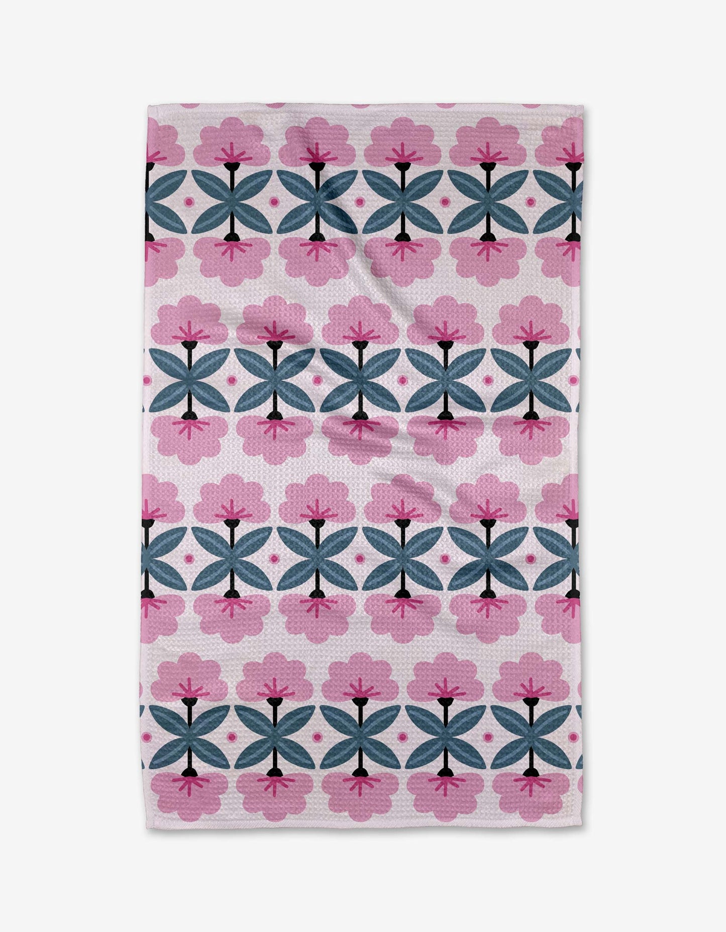 Geometry Fragrant Flowers Tea Towel