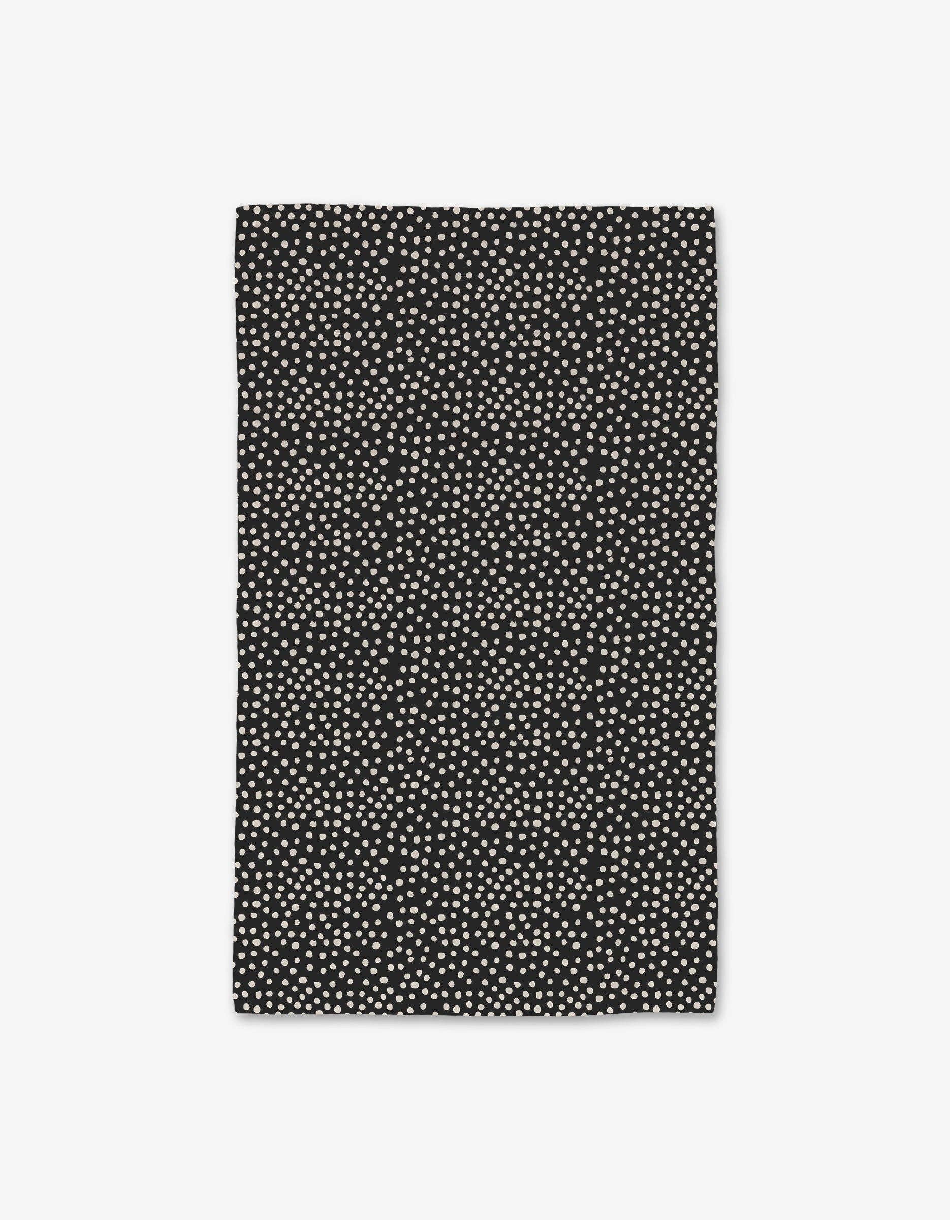 Geometry Dotty Black Luxe Hand Towel