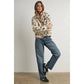 The Willow Floral Sherpa Fleece Snap Jacket