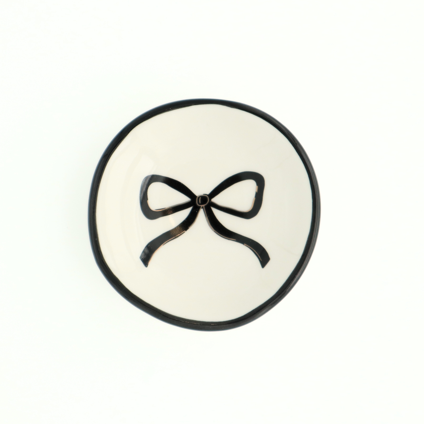 Black Bow Ring Dish