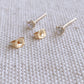 Solid Gold CZ Studs