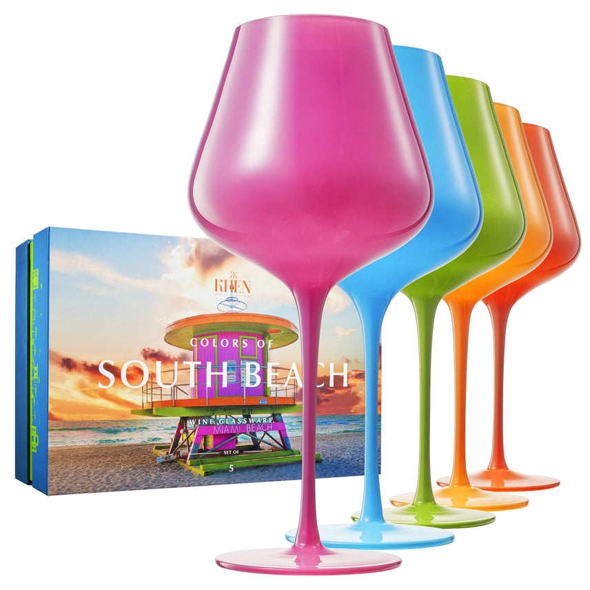 Beachscape Collection Wine Glassware Set