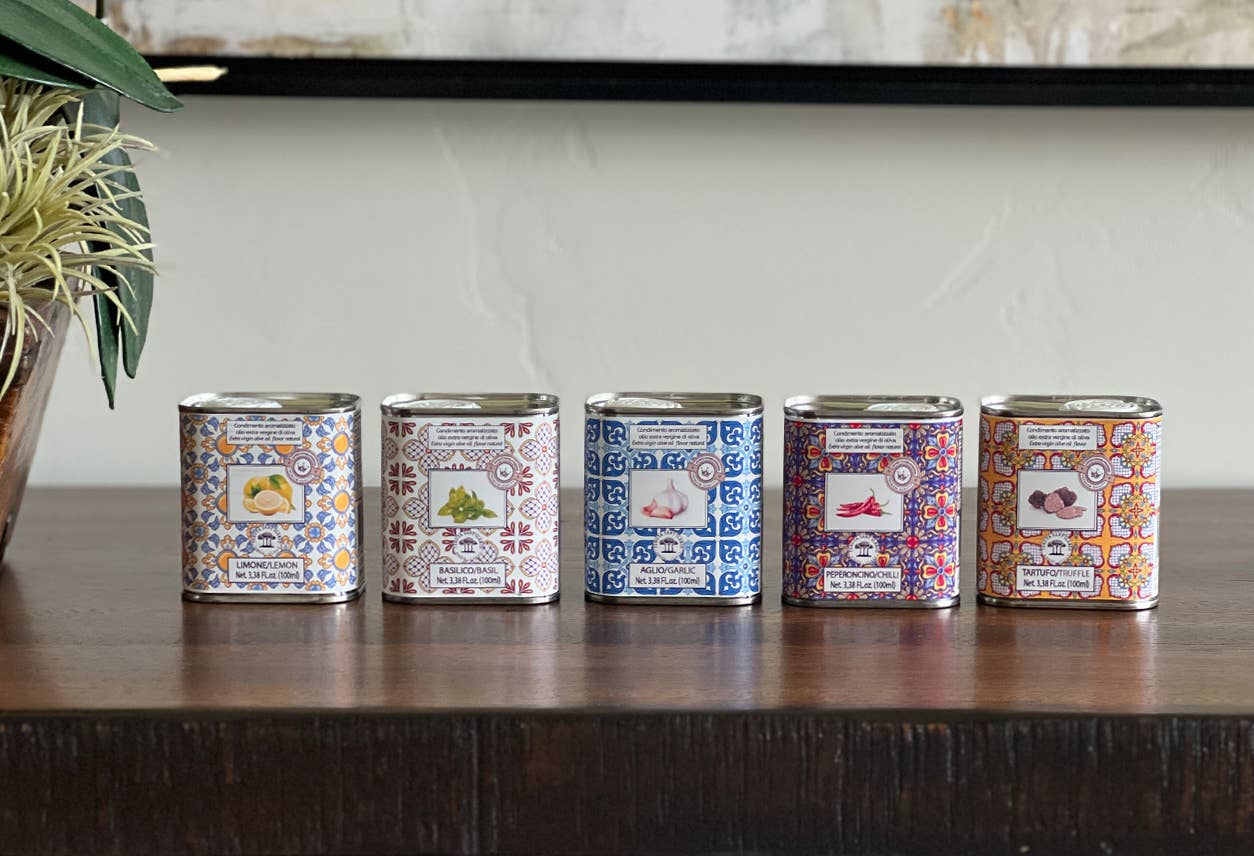 Italian Infused Olive Oil in Tin