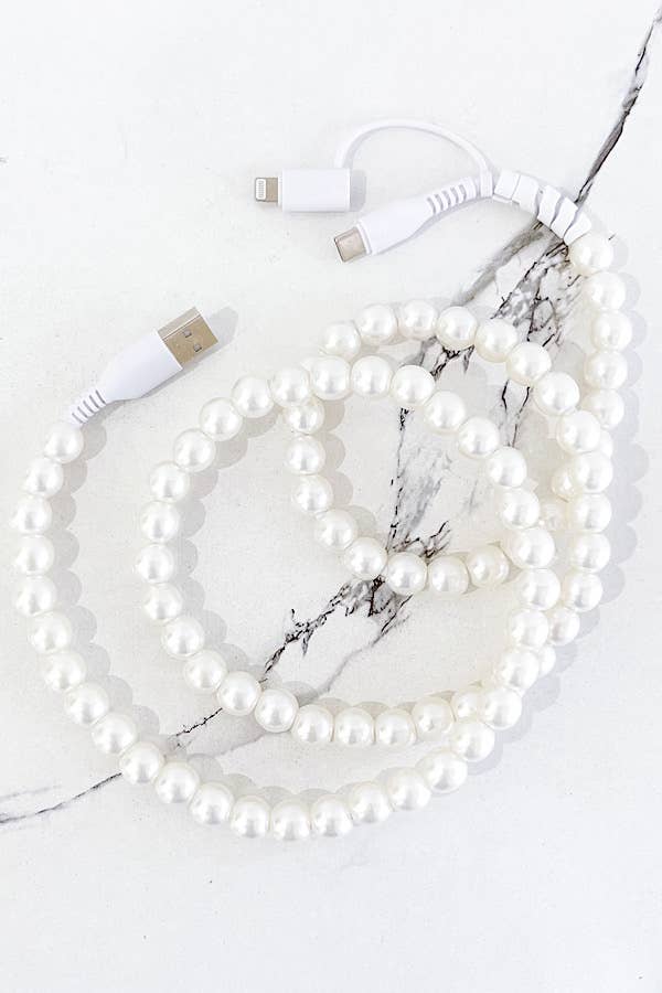 Pearl Phone Charger Cord