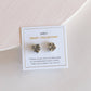 Graphite Druzy Prong Studs