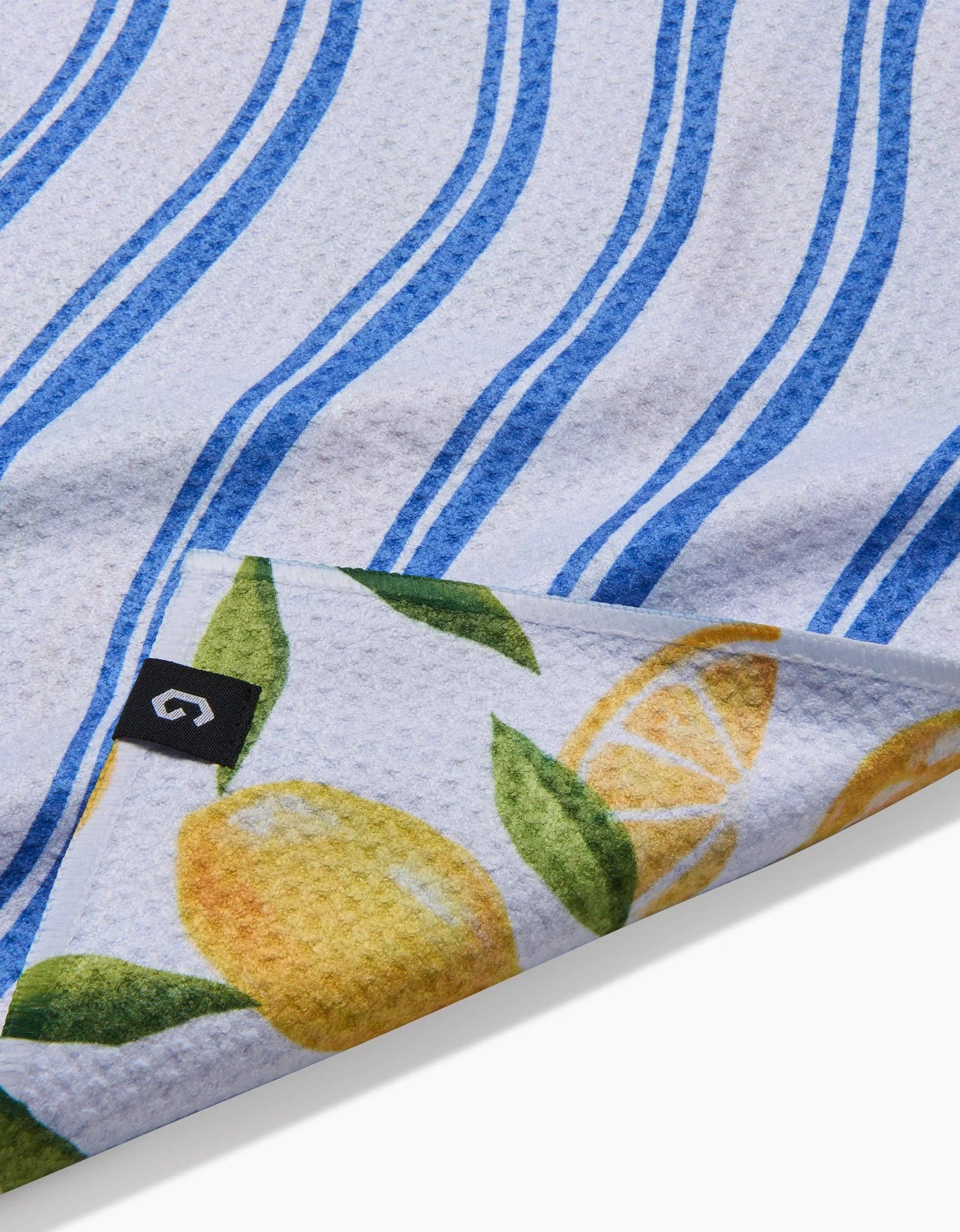 Geometry Lemon Bliss Double Sided Tea Towel