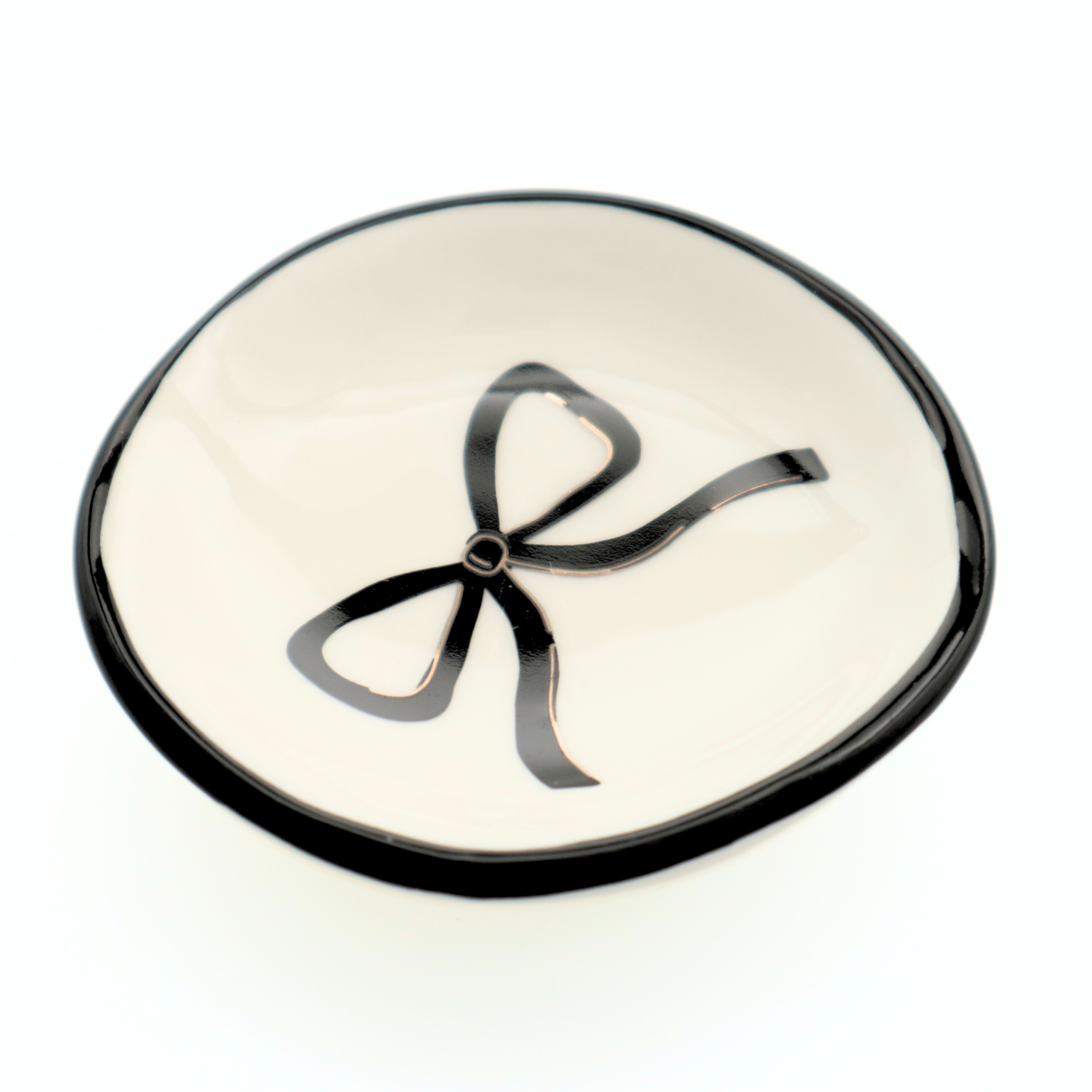 Black Bow Ring Dish