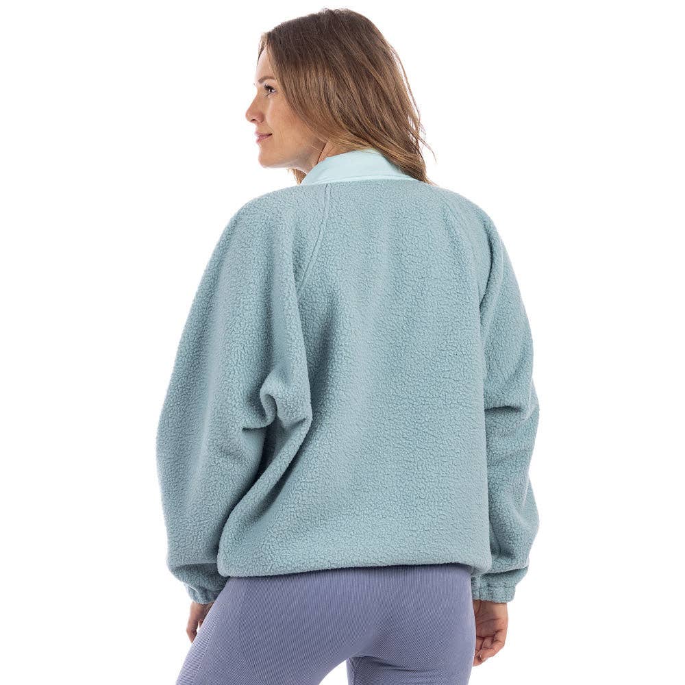 Mint Slouchy Fleece