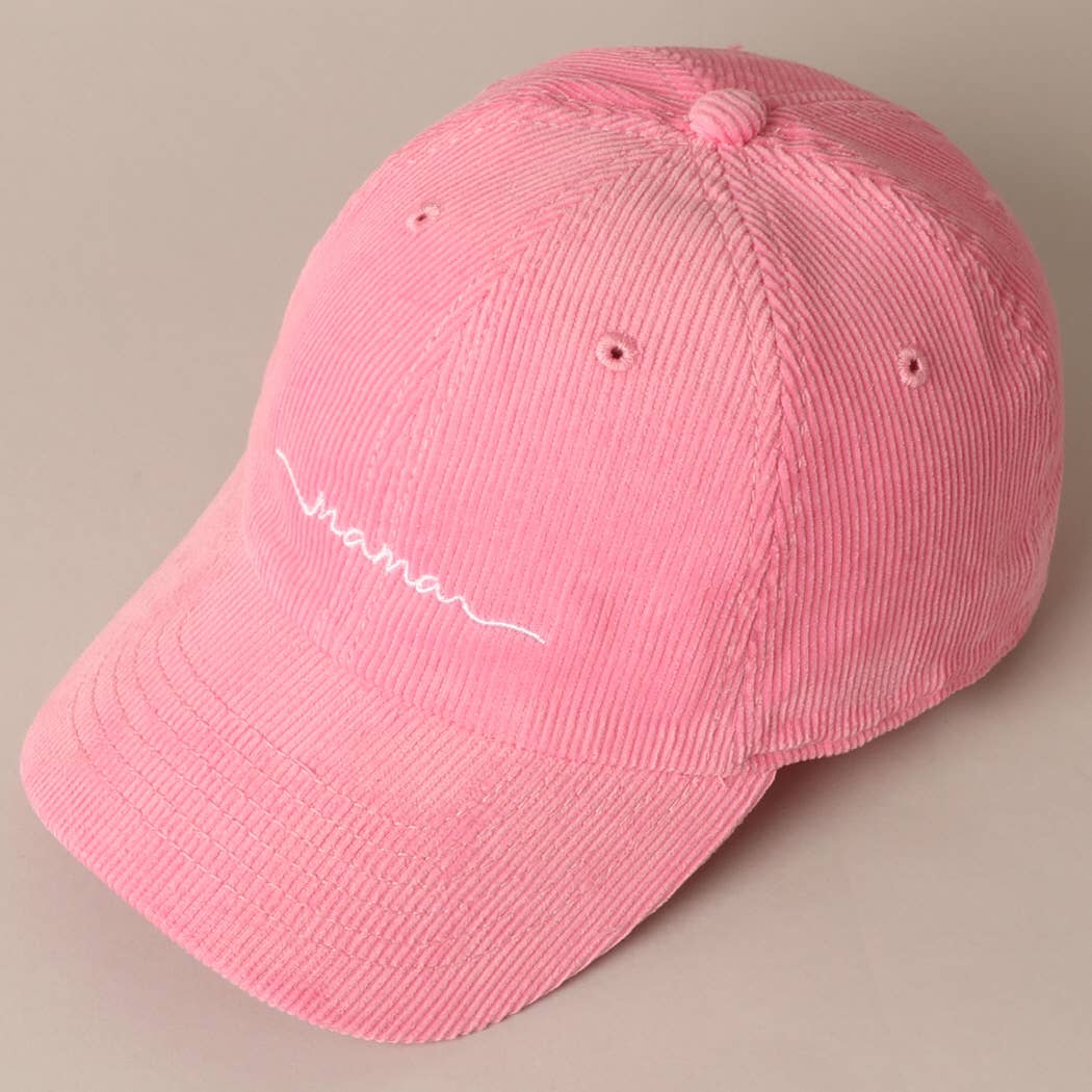 Mama Corduroy Baseball Cap
