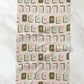 Geometry Flower Tiles Luxe Tea Towel