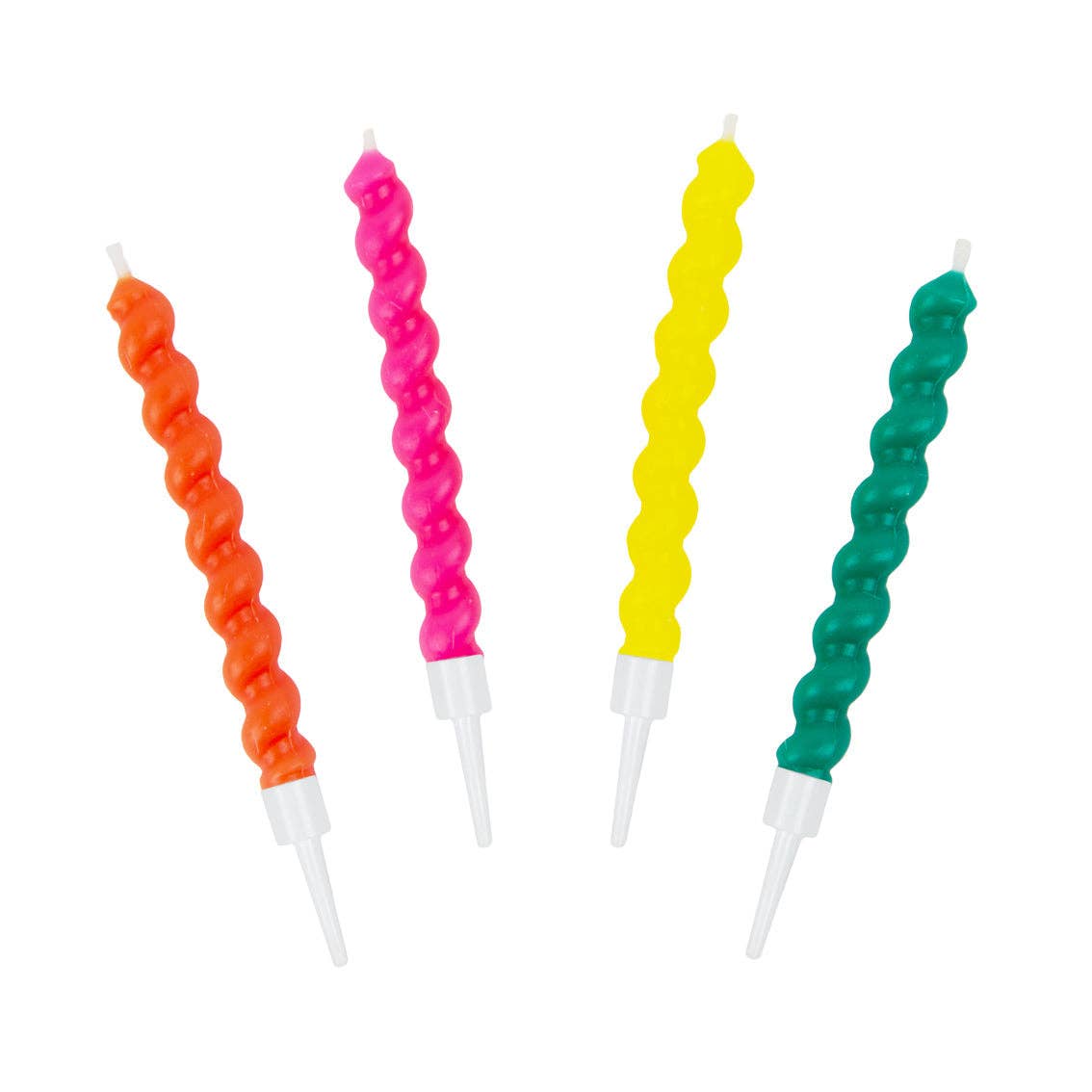 Talking Tables USA - Home, Birthday, Games & Seasonal Decor - Twirl Birthday Candles - 8 Pack | Cake Candles |